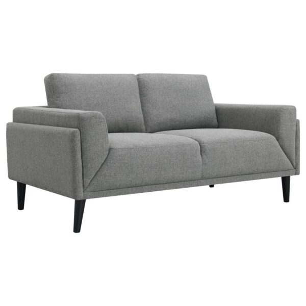 Rilynn Upholstered Track Arm Loveseat Gray by Coaster Furniture 10