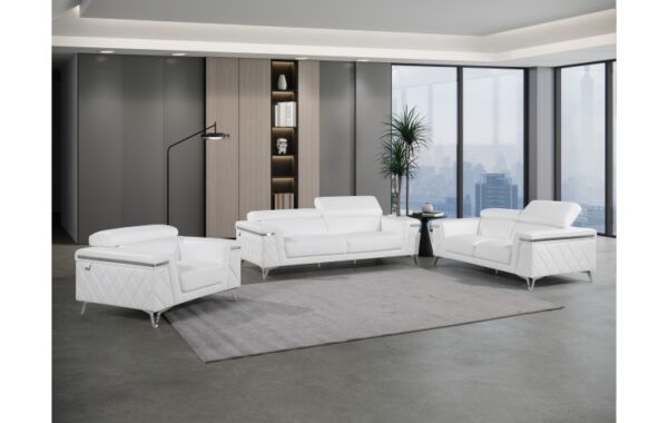 1140 Top Grain Italian Leather Sofa Set By Gu Furniture 4