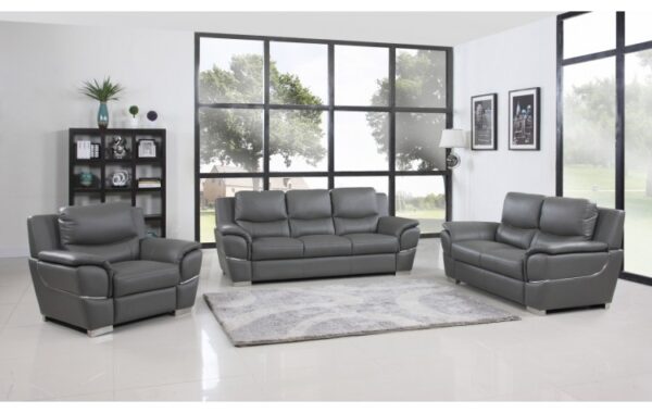 4572 Genuine Leather Sofa Set By Gu Furniture 4