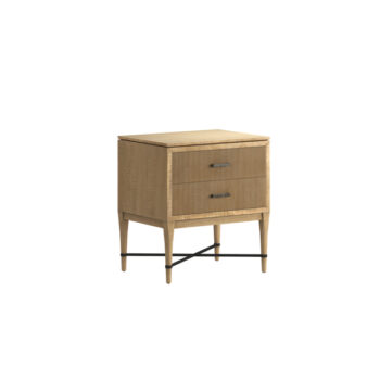 Loft Reeded Nightstand in Natural Maple Finish By Art Furniture