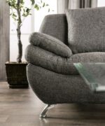Sarnen Loveseat in Dark Gray Linen-Like Fabric – EM6721DG-LV by Furniture of America 17