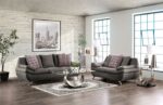 Sarnen Loveseat in Dark Gray Linen-Like Fabric – EM6721DG-LV by Furniture of America 20
