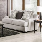 Picotee Loveseat in Light Gray Linen-Like Fabric – SM1279-LV by Furniture of America 21