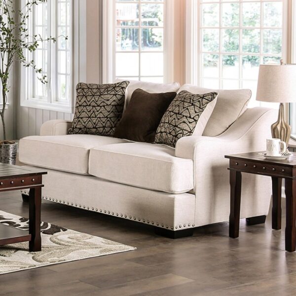 Sonora Loveseat in Beige Linen-Like Fabric – SM1217-LV by Furniture of America 12