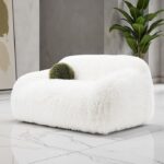 Darwen Loveseat in White Faux Fur – FM64006WH-LV by Furniture of America 13
