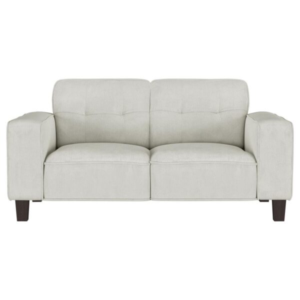 Deerhurst Tufted Loveseat Greige by Coaster Furniture 12