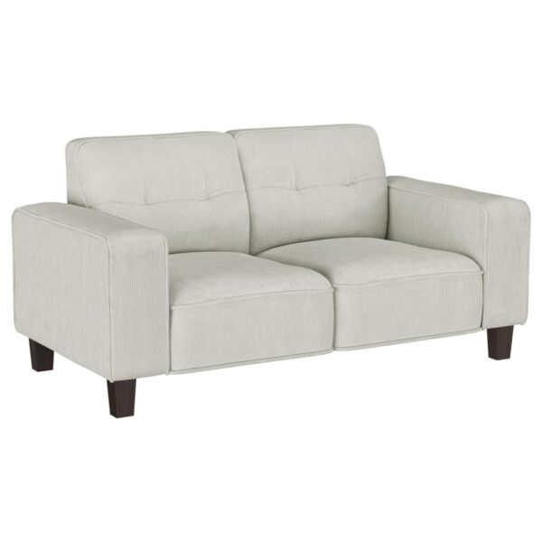 Deerhurst Tufted Loveseat Greige by Coaster Furniture 14