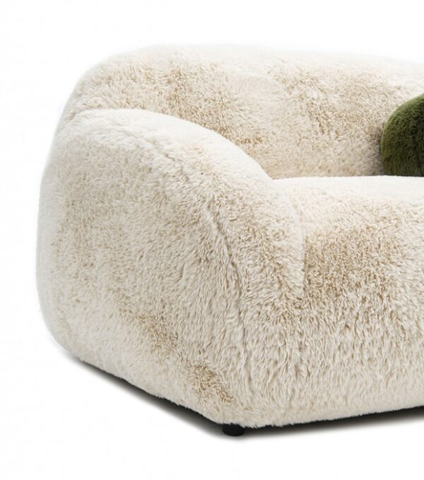 Darwen Loveseat in Sand Faux Fur – FM64006BG-LV by Furniture of America 9