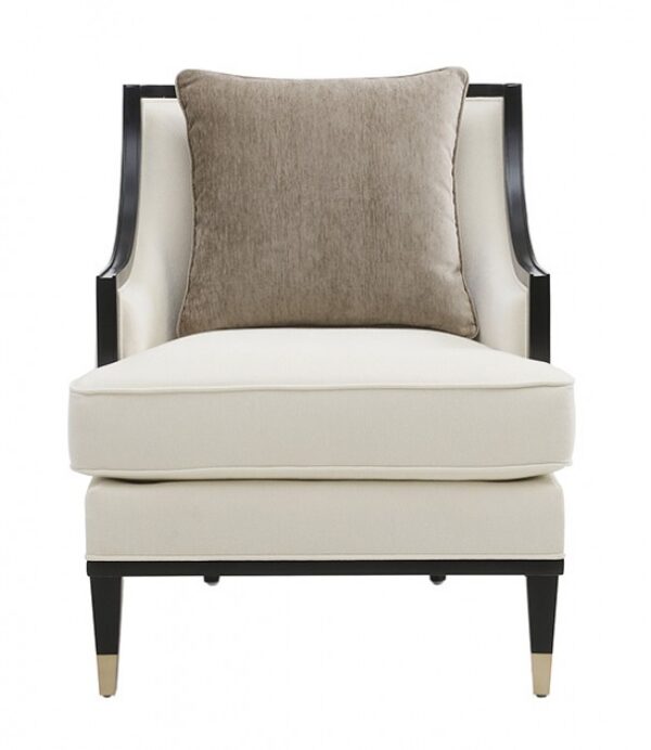 La Salle Chair in White Chenille – FM67005WH-CH by Furniture of America 8