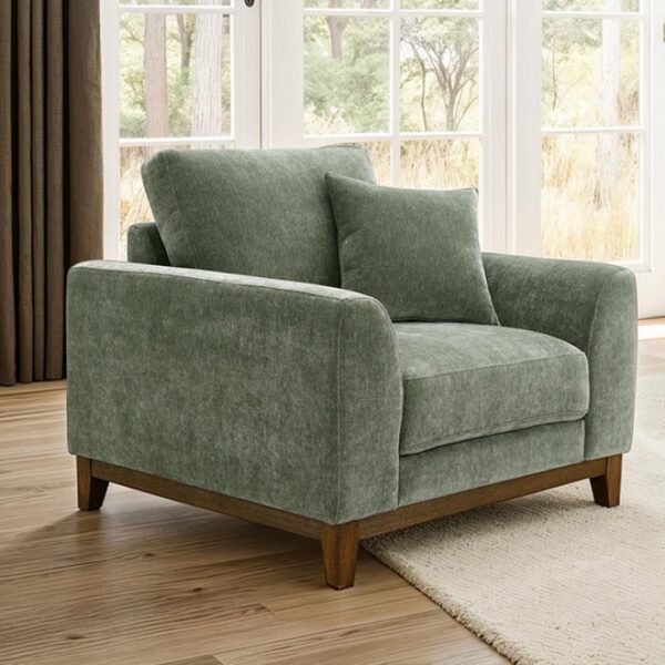 Watton Chair in Olive Green Chenille – FM64008GR-CH  by Furniture of America 7