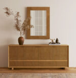 Loft Entertainment Console in Natural Maple Finish By Art Furniture 14
