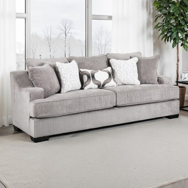 Mayfield Oversized Sofa in Gray Fabric – SM1249-SF by Furniture of America 8