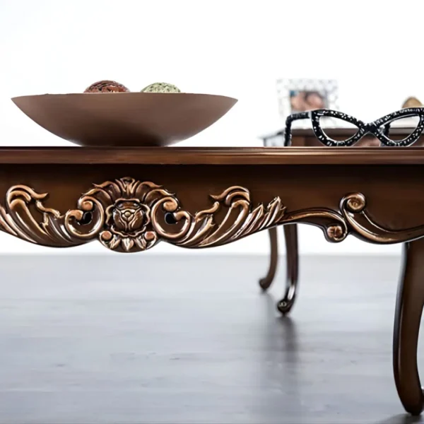 Palencia Traditional Dark Cherry Coffee Table FM45005C by Furniture of America - Image 6