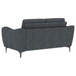 Nolan Upholstered Sloped Track Arm Loveseat Charcoal by Coaster Furniture Luxury Living Room Furniture Mobilia Cleopatra 12 Nolan Upholstered Sloped Track Arm Loveseat Charcoal by Coaster Furniture 12