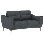 Nolan Upholstered Sloped Track Arm Loveseat Charcoal by Coaster Furniture Luxury Living Room Furniture Mobilia Cleopatra 14 Nolan Upholstered Sloped Track Arm Loveseat Charcoal by Coaster Furniture 14