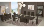 D845 High Gloss Dark Gray Dining Table By Gu Furniture 8