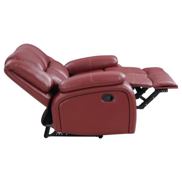 Camila Upholstered Motion Reclining Loveseat Red by Coaster Furniture 14