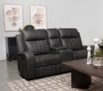 Raelynn Upholstered Track Arm Motion Loveseat Gray by Coaster Furniture Luxury Living Room Furniture Mobilia Cleopatra 15 Raelynn Upholstered Track Arm Motion Loveseat Gray by Coaster Furniture 15