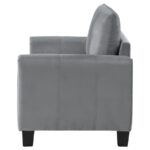 Davis Upholstered Rolled Arm Loveseat Gray by Coaster Furniture Luxury Living Room Furniture Mobilia Cleopatra 13 Davis Upholstered Rolled Arm Loveseat Gray by Coaster Furniture 13