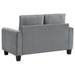 Davis Upholstered Rolled Arm Loveseat Gray by Coaster Furniture Luxury Living Room Furniture Mobilia Cleopatra 14 Davis Upholstered Rolled Arm Loveseat Gray by Coaster Furniture 14