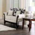 Cassani Loveseat in Light Gray & Walnut – SM7756-LV by Furniture of America 17