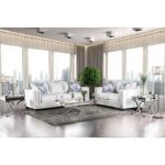 Ilse Loveseat in Off-White with Blue Accents – SM2675-LV by Furniture of America 20