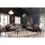 Quirino Traditional Loveseat in Light & Dark Brown – SM6416-LV by Furniture of America Luxury Loveseats Mobilia Cleopatra 20 Quirino Traditional Loveseat in Light & Dark Brown – SM6416-LV by Furniture of America 20