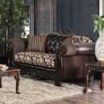 Quirino Traditional Loveseat in Light & Dark Brown – SM6416-LV by Furniture of America Luxury Loveseats Mobilia Cleopatra 15 Quirino Traditional Loveseat in Light & Dark Brown – SM6416-LV by Furniture of America 15