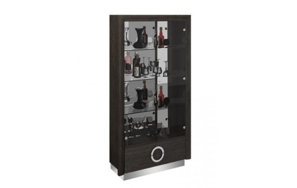 D59 Gray High Gloss Vetrina By Gu Furniture 4