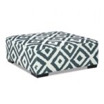 Loughton Transitional Gun Metal & Ivory Chenille Ottoman – SM5195-OT by Furniture of America 11