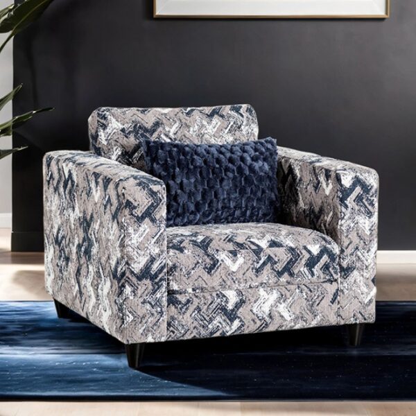 Harlow Transitional Light Gray Chenille Chair – FM61008LG-CH-PT  by Furniture of America 5