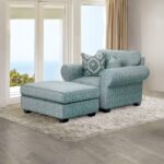 Queensbury Teal Transitional Accent Chair – FM61113TL-CH-PT by Furniture of America 9