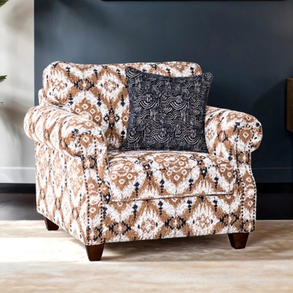 Earley Light Gray Transitional Accent Chair – FM61009WH-CH-PT by Furniture of America 7