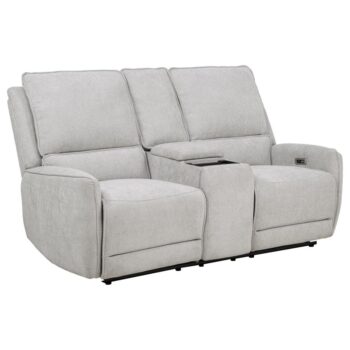 Sylmar Power Reclining Loveseat With Console by Coaster Furniture