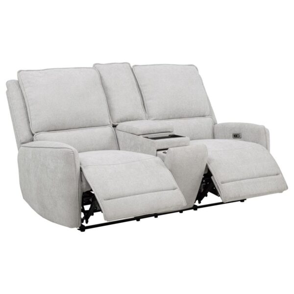 Sylmar Power Reclining Loveseat With Console by Coaster Furniture 9