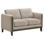 Islington Fabric Upholstered Panel Arm Loveseat Taupe by Coaster Furniture Luxury Loveseats Mobilia Cleopatra 11 Islington Fabric Upholstered Panel Arm Loveseat Taupe by Coaster Furniture 11