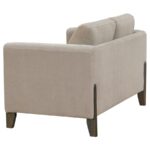 Islington Fabric Upholstered Panel Arm Loveseat Taupe by Coaster Furniture Luxury Loveseats Mobilia Cleopatra 12 Islington Fabric Upholstered Panel Arm Loveseat Taupe by Coaster Furniture 12