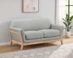 Vaughn Fabric Upholstered Flared Arm Loveseat Gray by Coaster Furniture Luxury Living Room Furniture Mobilia Cleopatra 11 Vaughn Fabric Upholstered Flared Arm Loveseat Gray by Coaster Furniture 11