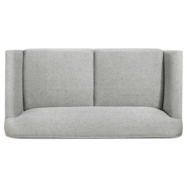 Vaughn Fabric Upholstered Flared Arm Loveseat Gray by Coaster Furniture 10