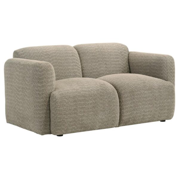 Dorset Modern Brown Fabric Loveseat by Coaster Furniture 8