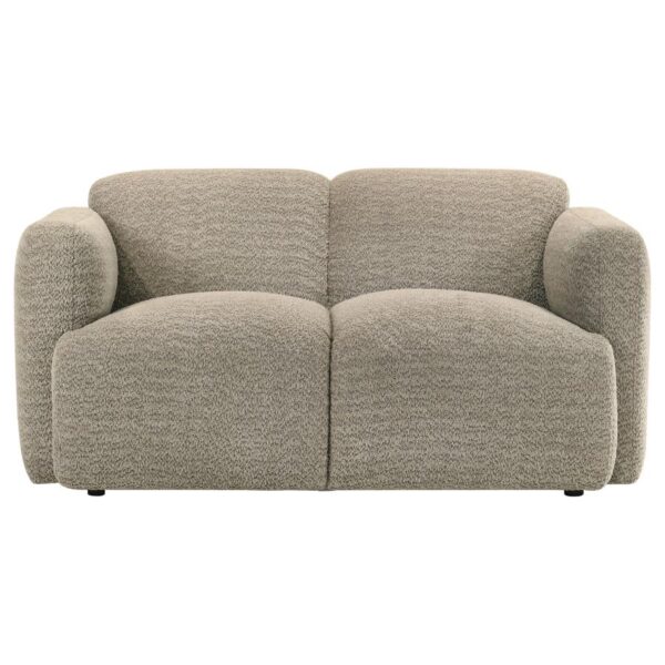 Dorset Modern Brown Fabric Loveseat by Coaster Furniture 9