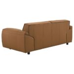 Buxton Modern Orange Leather Loveseat by Coaster Furniture Luxury Living Room Furniture Mobilia Cleopatra 16 Buxton Modern Orange Leather Loveseat by Coaster Furniture 16