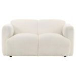 Dorset Modern White Sculpted Loveseat by Coaster Furniture Luxury Living Room Furniture Mobilia Cleopatra 14 Dorset Modern White Sculpted Loveseat by Coaster Furniture 14