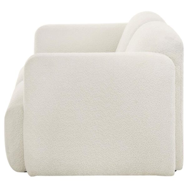 Dorset Modern White Sculpted Loveseat by Coaster Furniture 10
