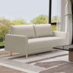 Elverum Contemporary Off-White Boucle Loveseat – FM61000WH-LV by Furniture of America 15