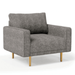 Elverum Contemporary Charcoal Gray Boucle Chair – FM61000GY-CH by Furniture of America 11