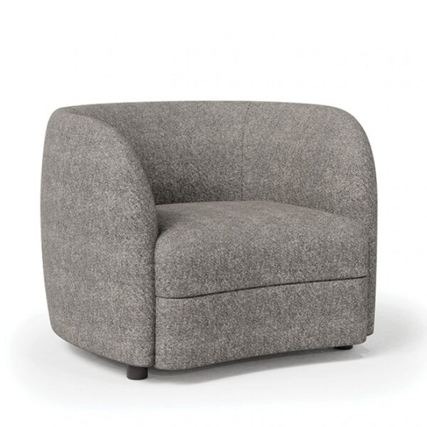 Versoix Contemporary Charcoal Gray Boucle Chair – FM61003GY-CH by Furniture of America 12