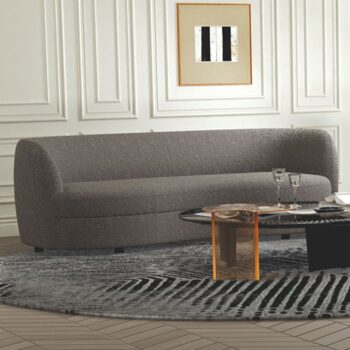Versoix Contemporary Charcoal Gray Boucle Sofa – FM61003GY-SF  by Furniture of America