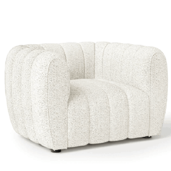 Aversa Contemporary Off-White Boucle Chair – FM61002WH-CH  by Furniture of America 12
