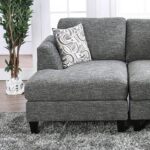 Lowry Transitional Gray Chenille Left Chaise – CM6363-LCE by Furniture of America 11